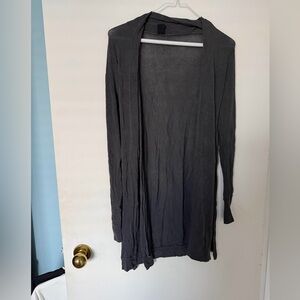 Gray Long Sleeve Cardigan